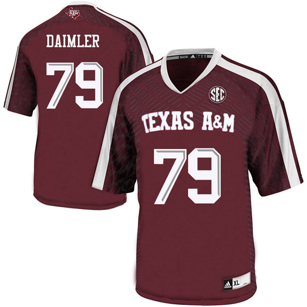Men #79 Christian Daimler Texas A&M Aggies College Football Jerseys Sale-Maroon